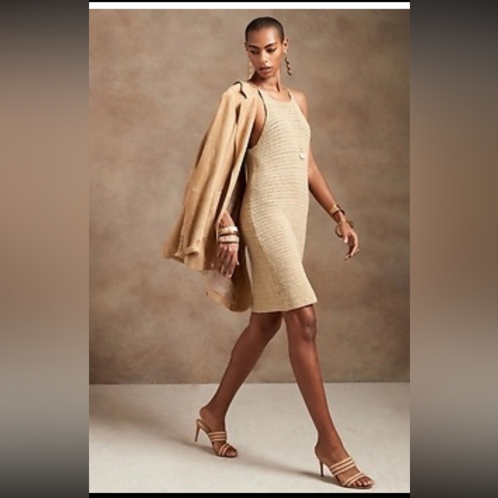 New Banana Republic Cream Knit Dress size Tall XL